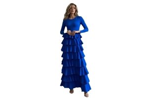 VESTIDO FLAMENCA  LICRA FABRICADO EN    ITALIA . TALLAS XS/S 34/36 - 72CM 60CM 76CM . M/L  38/40 - 80CM 68CM 84CM . XL/XXL  - 42/44/46 - 92CM 80CM 96CM  LARGO 150CM
